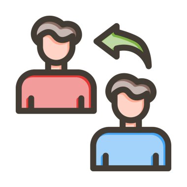 Kişisel ve ticari kullanım için Renk Simgesi Doldurulmuş Referans Vektör Kalın Çizgisi