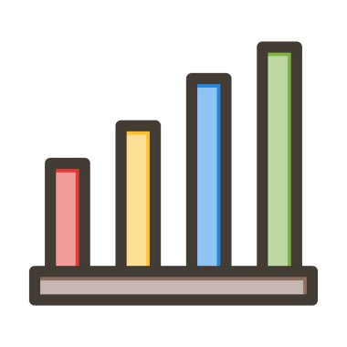 Kişisel ve Ticari Kullanım İçin Renk Simgesi Doldurulmuş Sinyal Vektörü Kalın Çizgisi