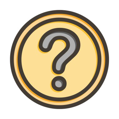 Kişisel ve ticari kullanım için Renk Simgesi Doldurulmuş Vektör Kalın Çizgisine Yardım