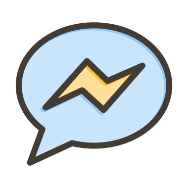 Kişisel ve ticari kullanım için Renk Simgesi Doldurulmuş Kurye Vektör Kalın Çizgisi