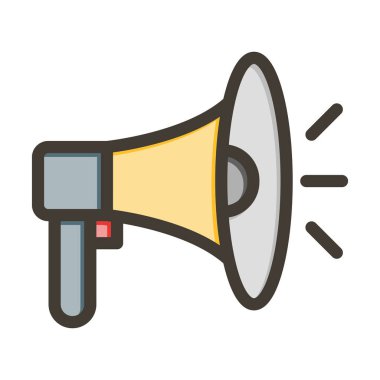 Kişisel ve Ticari Kullanım İçin Renk Simgesi Doldurulmuş Pazarlama Vektörü Kalın Çizgisi