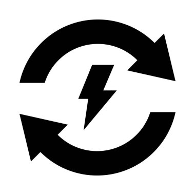 Kişisel ve Ticari Kullanım İçin Enerji Vektörü Kabartma Simgesi