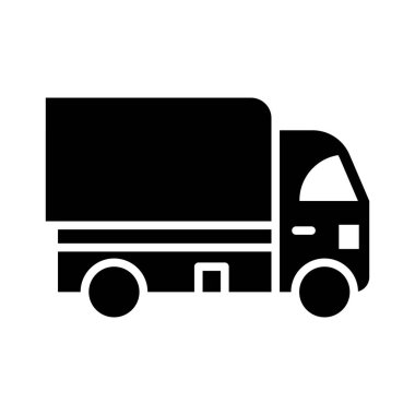 Kişisel ve ticari kullanım için Kamyon Vektörü Glyph Simgesi