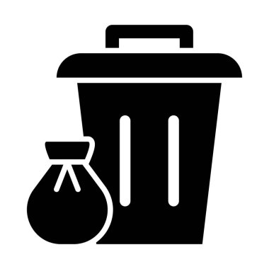 Kişisel ve ticari kullanım için Çöp Vektörü Kabartma Simgesi