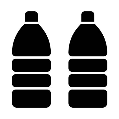 Kişisel ve ticari kullanım için şişe vektörü kabartma simgesi