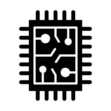 Kişisel ve Ticari Kullanım İçin Çip Vektörü Kabartma Simgesi