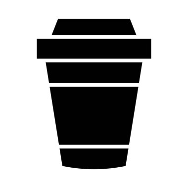 Kişisel ve ticari kullanım için Kağıt Kupa Vektör Kabartma Simgesi