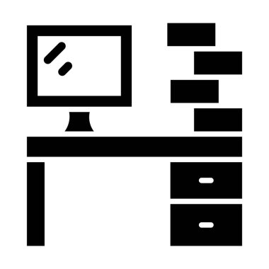 Kişisel ve Ticari Kullanım İçin İşyeri Vektör Kabartma Simgesi