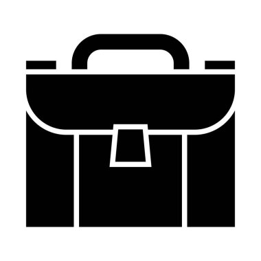 Kişisel ve Ticari Kullanım İçin Çanta Vektörü Glyph Simgesi