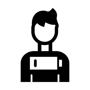 Kişisel ve ticari kullanım için Yorgunluk Vektörü Glyph Simgesi