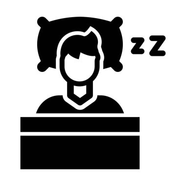 Kişisel ve Ticari Kullanım İçin Yorgun Vektör Kabartma Simgesi