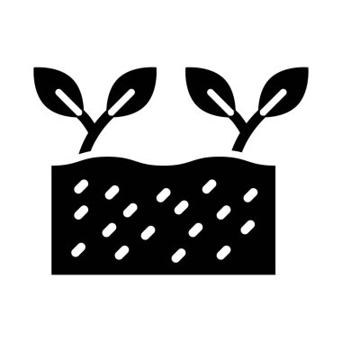 Kişisel ve ticari kullanım için Toprak Vektörü Kabartma Simgesi