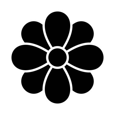 Kişisel ve ticari kullanım için Çiçek Vektörü Kabartma Simgesi