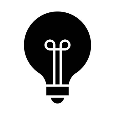 Kişisel ve ticari kullanım için Ampul Vektörü Kabartma Simgesi