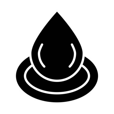 Kişisel ve ticari kullanım için Su Damlası Vektör Kabartma Simgesi
