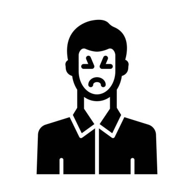 Kişisel ve ticari kullanım için Hastalık Vektörü Glyph Simgesi