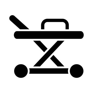 Kişisel ve ticari kullanım için Sedye Vektörü Kabartma Simgesi