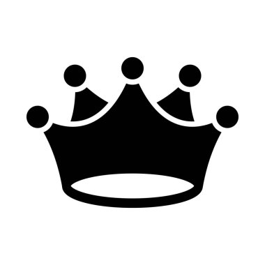 Kişisel ve ticari kullanım için Crown Vector Glyph Simgesi
