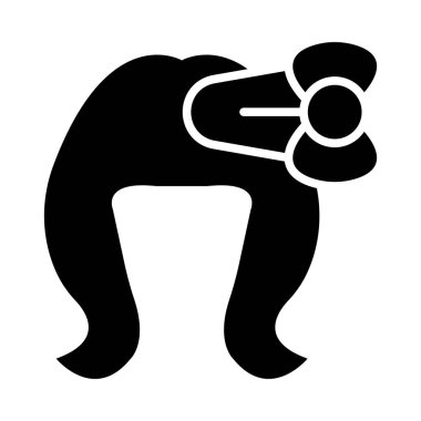 Kişisel ve ticari kullanım için saç klips vektörü kabartma simgesi