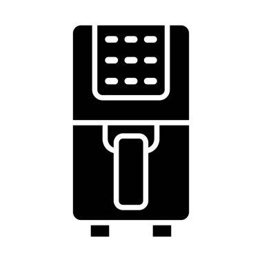 Kişisel ve ticari kullanım için Air Fryer Vektör Glyph Simgesi