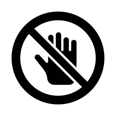 Kişisel ve ticari kullanım için Dokunma Vektörü Simgesi Yok