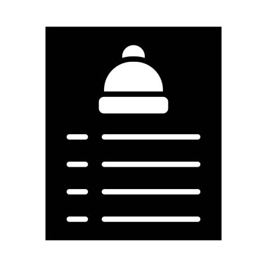 Kişisel ve ticari kullanım için Gıda Menüsü Vektör Kabartma Simgesi