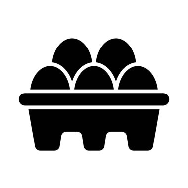 Kişisel ve ticari kullanım için yumurta vektörü kabartma simgesi