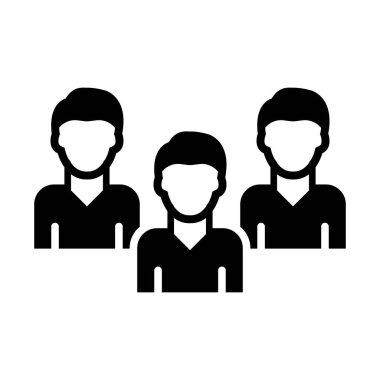 Kişisel ve Ticari Kullanım İçin Müşteri Vektörü Glyph Simgesi