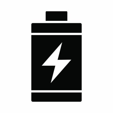 Kişisel ve ticari kullanım için pil vektörü kabartma simgesi