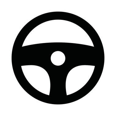 Kişisel ve ticari kullanım için Direksiyon Vektörü Glyph Simgesi