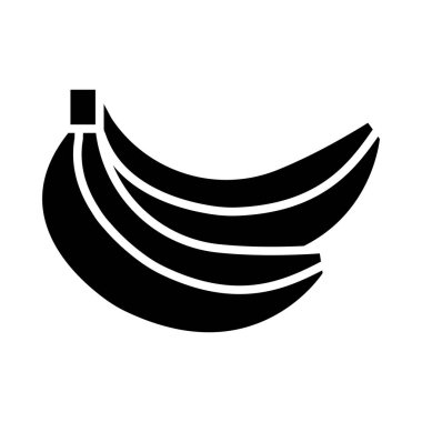 Kişisel ve ticari kullanım için muz vektörü kabartma simgesi