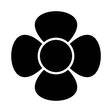 Kişisel ve ticari kullanım için Çiçek Vektörü Kabartma Simgesi