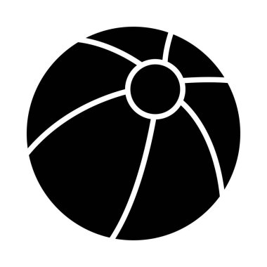 Kişisel ve ticari kullanım için Beach Ball Vector Glyph Simgesi