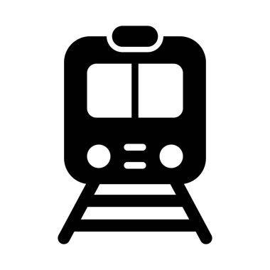 Kişisel ve ticari kullanım için Metro Vektörü Glyph Simgesi