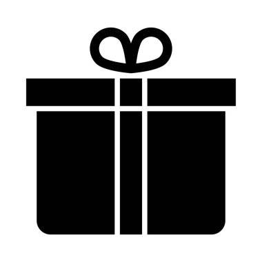 Kişisel ve Ticari Kullanım İçin Hediye Kutusu Vektör Kabartma Simgesi