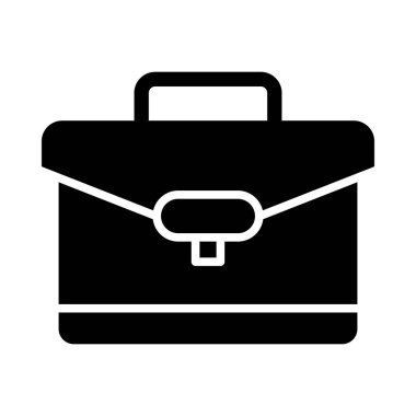 Kişisel ve Ticari Kullanım İçin Portföy Vektörü Glyph Simgesi