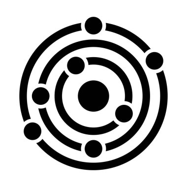 Kişisel ve ticari kullanım için Güneş Sistemi Vektörü Kabartma Simgesi