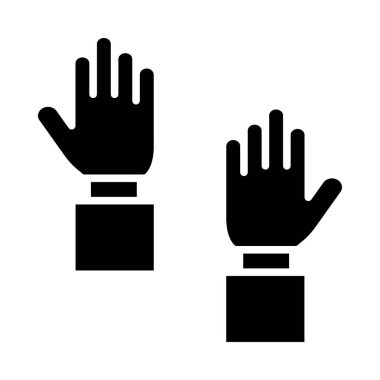 Kişisel ve ticari kullanım için el vektörü kabartma simgesini kaldırın