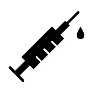 Kişisel ve ticari kullanım için Şırınga Vektörü Kabartma Simgesi