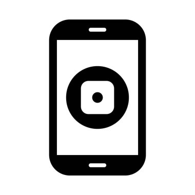 Kişisel ve Ticari Kullanım İçin Sosyal Medya Vektörü Glyph Simgesi