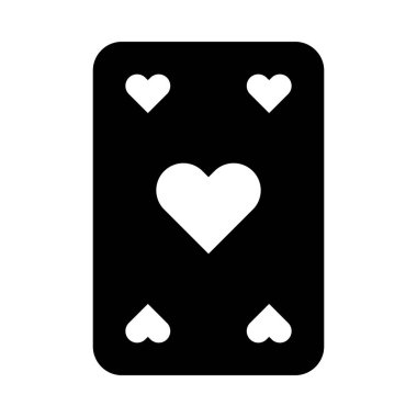 Kişisel ve ticari kullanım için Kart Vektörü Glyph Simgesi Oynanıyor