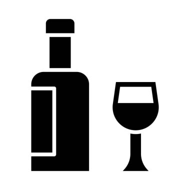 Kişisel ve ticari kullanım için Alkol Vektörü Kabartma Simgesi