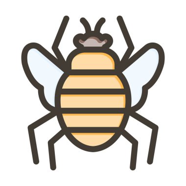 Pire Vektörü Kalın Çizgisi Kişisel ve Ticari Kullanım İçin Renk Simgesi Dolduruldu