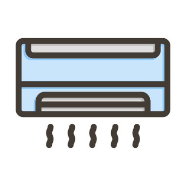 Kişisel ve Ticari Kullanım İçin Renk Simgesi Doldurulmuş Ac Vektör Kalın Çizgisi