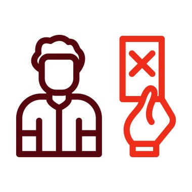 Kişisel ve Ticari Kullanım için Seçkin Kalın Satır İki Renk Simgesi