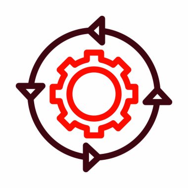 Kişisel ve ticari kullanım için İşlem Vektörü Kalın Çizgi İki Renk Simgesi