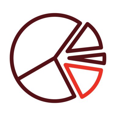 Kişisel ve ticari kullanım için Kart Çizelgesi Kalın Çizgisi İki Renk Simgesi