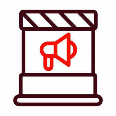 Kişisel ve ticari kullanım için Vektör Kalın Çizgisi İki Renk Simgeleri