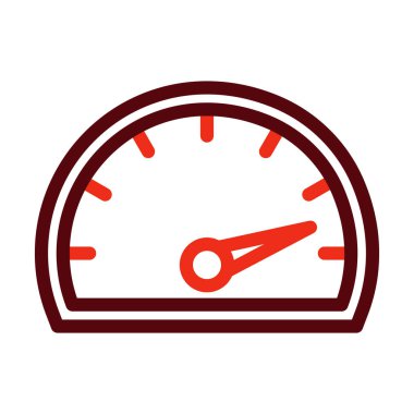 Kişisel ve ticari kullanım için Hız Vektörü Kalın Çizgisi İki Renk Simgesi