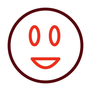 Kişisel ve ticari kullanım için Duygusal Vektör Kalın Çizgi İki Renk Simgesi